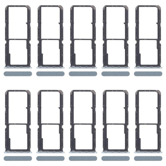 For OPPO A3x 4G CPH2641 10pcs Original SIM Card Tray + SIM Card Tray + Micro SD Card Tray (Green) - Card Tray by buy2fix | Online Shopping UK | buy2fix