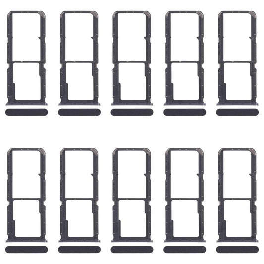 For OPPO A60 4G CPH2631 10pcs Original SIM Card Tray + SIM Card Tray + Micro SD Card Tray (Black) - Card Tray by buy2fix | Online Shopping UK | buy2fix