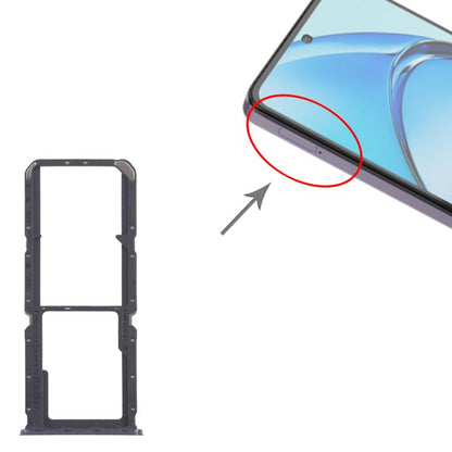 For OPPO A60 4G CPH2631 10pcs Original SIM Card Tray + SIM Card Tray + Micro SD Card Tray (Black) - Card Tray by buy2fix | Online Shopping UK | buy2fix