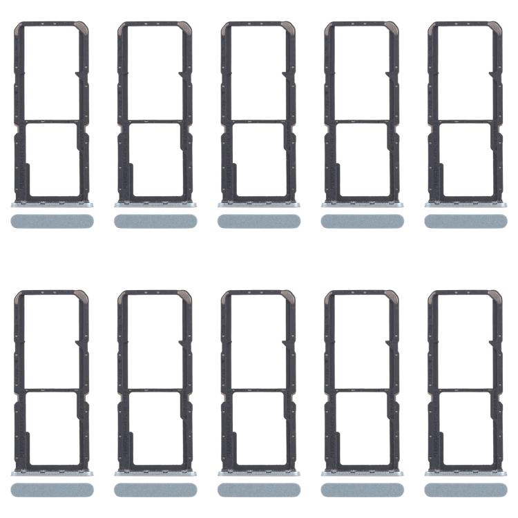 For OPPO A60 4G CPH2631 10pcs Original SIM Card Tray + SIM Card Tray + Micro SD Card Tray (Green) - Card Tray by buy2fix | Online Shopping UK | buy2fix