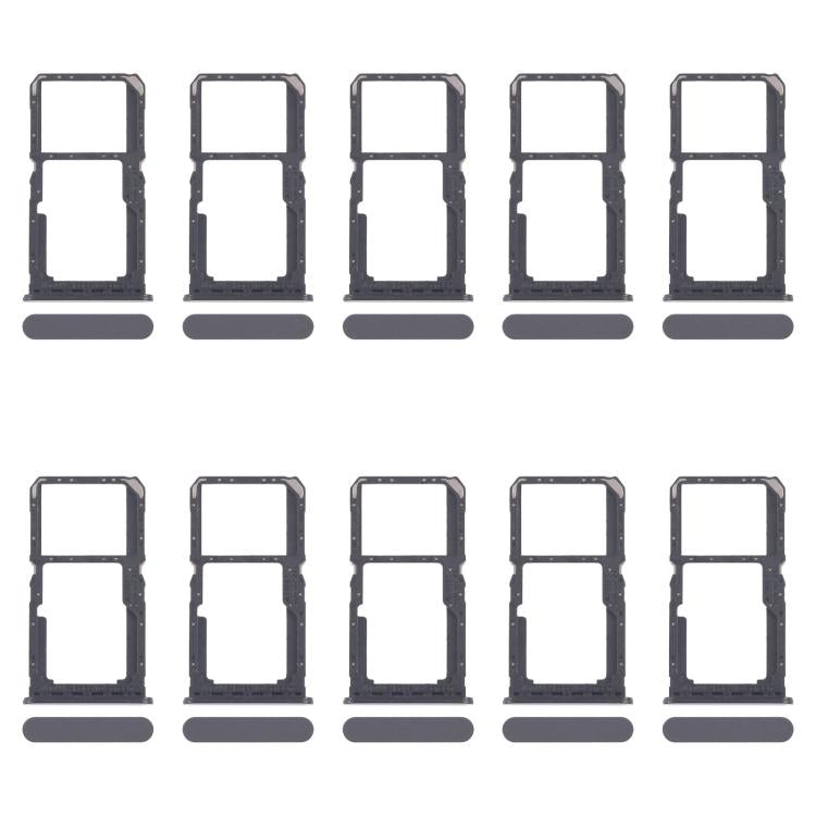 For OPPO A80 5G CPH2639 10pcs Original SIM Card Tray + SIM Card Tray / Micro SD Card Tray (Black) - Card Tray by buy2fix | Online Shopping UK | buy2fix