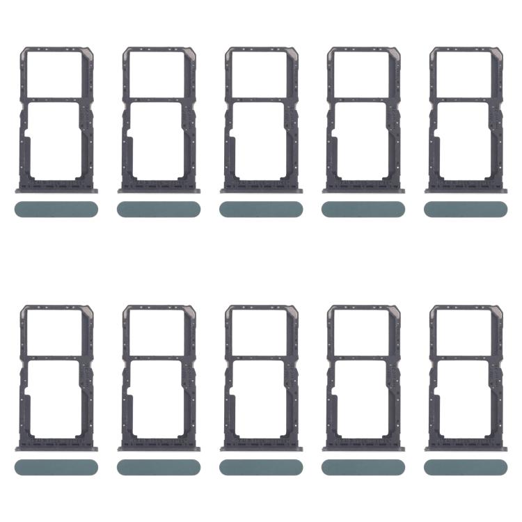 For OPPO A80 5G CPH2639 10pcs Original SIM Card Tray + SIM Card Tray / Micro SD Card Tray (Green) - Card Tray by buy2fix | Online Shopping UK | buy2fix