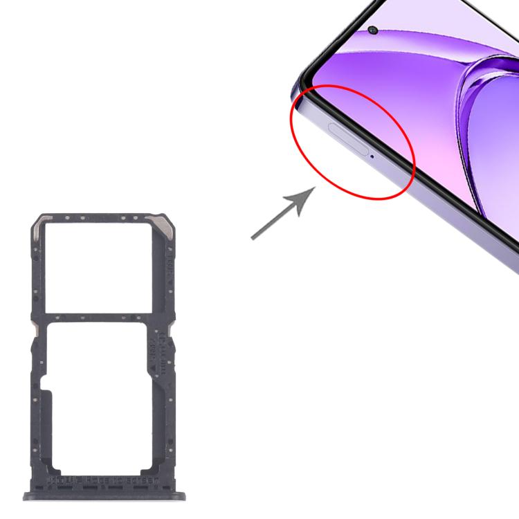 For OPPO A80 5G CPH2639 10pcs Original SIM Card Tray + SIM Card Tray / Micro SD Card Tray (Purple) - Card Tray by buy2fix | Online Shopping UK | buy2fix