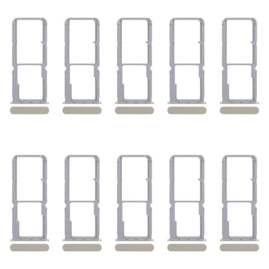 For OPPO Reno7 4G CPH2363 10pcs Original SIM Card Tray + SIM Card Tray + Micro SD Card Tray (Green) - Card Tray by buy2fix | Online Shopping UK | buy2fix