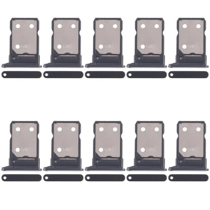 For OPPO Reno8 5G CPH2359 10pcs Original SIM Card Tray + SIM Card Tray (Black) - Card Tray by buy2fix | Online Shopping UK | buy2fix