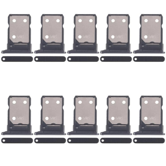 For OPPO Reno8 5G CPH2359 10pcs Original SIM Card Tray + SIM Card Tray (Black) - Card Tray by buy2fix | Online Shopping UK | buy2fix
