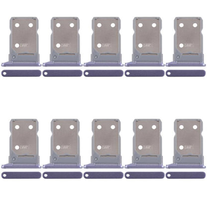 For OPPO Reno8 5G CPH2359 10pcs Original SIM Card Tray + SIM Card Tray (Purple) - Card Tray by buy2fix | Online Shopping UK | buy2fix