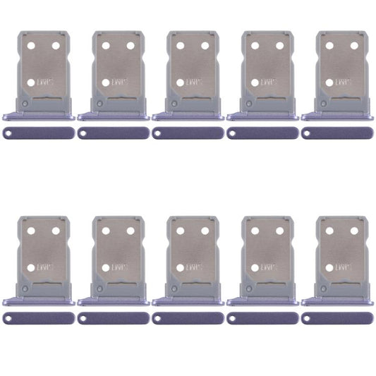 For OPPO Reno8 5G CPH2359 10pcs Original SIM Card Tray + SIM Card Tray (Purple) - Card Tray by buy2fix | Online Shopping UK | buy2fix