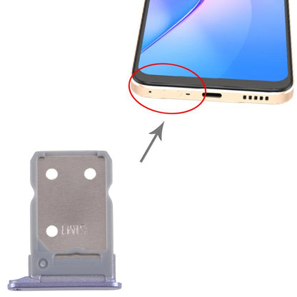 For OPPO Reno8 5G CPH2359 10pcs Original SIM Card Tray + SIM Card Tray (Purple) - Card Tray by buy2fix | Online Shopping UK | buy2fix