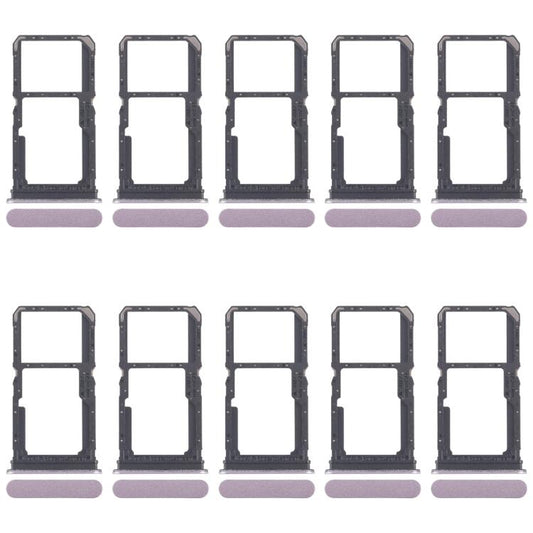 For OPPO F25 Pro 10pcs Original SIM Card Tray + SIM Card Tray / Micro SD Card Tray (Pink) - Card Tray by buy2fix | Online Shopping UK | buy2fix