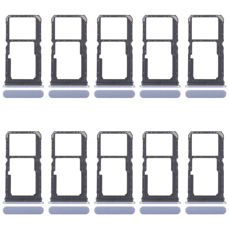 For OPPO F25 Pro 10pcs Original SIM Card Tray + SIM Card Tray / Micro SD Card Tray (Blue) - Card Tray by buy2fix | Online Shopping UK | buy2fix