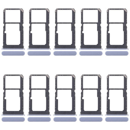 For OPPO F25 Pro 10pcs Original SIM Card Tray + SIM Card Tray / Micro SD Card Tray (Blue) - Card Tray by buy2fix | Online Shopping UK | buy2fix