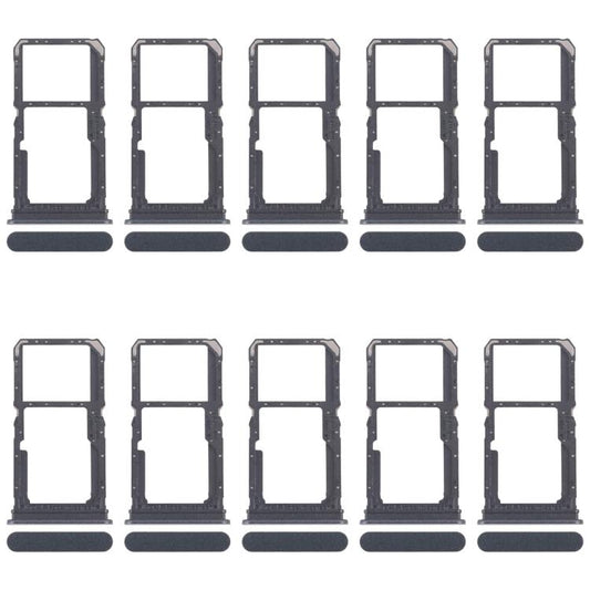 For OPPO Reno11 F CPH2603 10pcs Original SIM Card Tray + SIM Card Tray / Micro SD Card Tray (Black) - Card Tray by buy2fix | Online Shopping UK | buy2fix