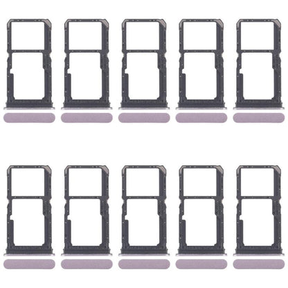 For OPPO Reno11 F CPH2603 10pcs Original SIM Card Tray + SIM Card Tray / Micro SD Card Tray (Pink) - Card Tray by buy2fix | Online Shopping UK | buy2fix
