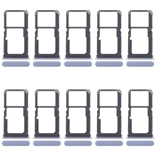 For OPPO Reno11 F CPH2603 10pcs Original SIM Card Tray + SIM Card Tray / Micro SD Card Tray (Blue) - Card Tray by buy2fix | Online Shopping UK | buy2fix
