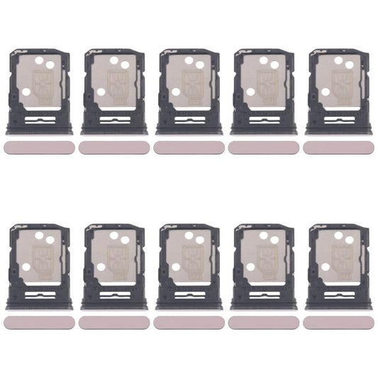 For OPPO Reno12 Pro CPH2629 10pcs Original SIM Card Tray + SIM Card Tray / Micro SD Card Tray (Pink) - Card Tray by buy2fix | Online Shopping UK | buy2fix