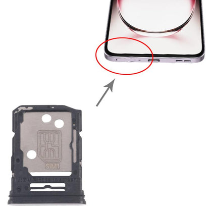 For OPPO Reno12 Pro CPH2629 10pcs Original SIM Card Tray + SIM Card Tray / Micro SD Card Tray (Silver) - Card Tray by buy2fix | Online Shopping UK | buy2fix