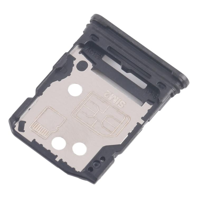 For OPPO Reno12 5G CPH2625 10pcs Original SIM Card Tray + SIM Card Tray / Micro SD Card Tray (Black) - Card Tray by buy2fix | Online Shopping UK | buy2fix