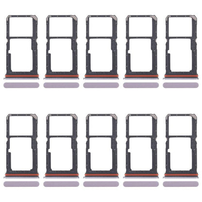 For OPPO A5 Energy 10pcs Original SIM Card Tray + SIM Card Tray / Micro SD Card Tray (Pink) - Card Tray by buy2fix | Online Shopping UK | buy2fix