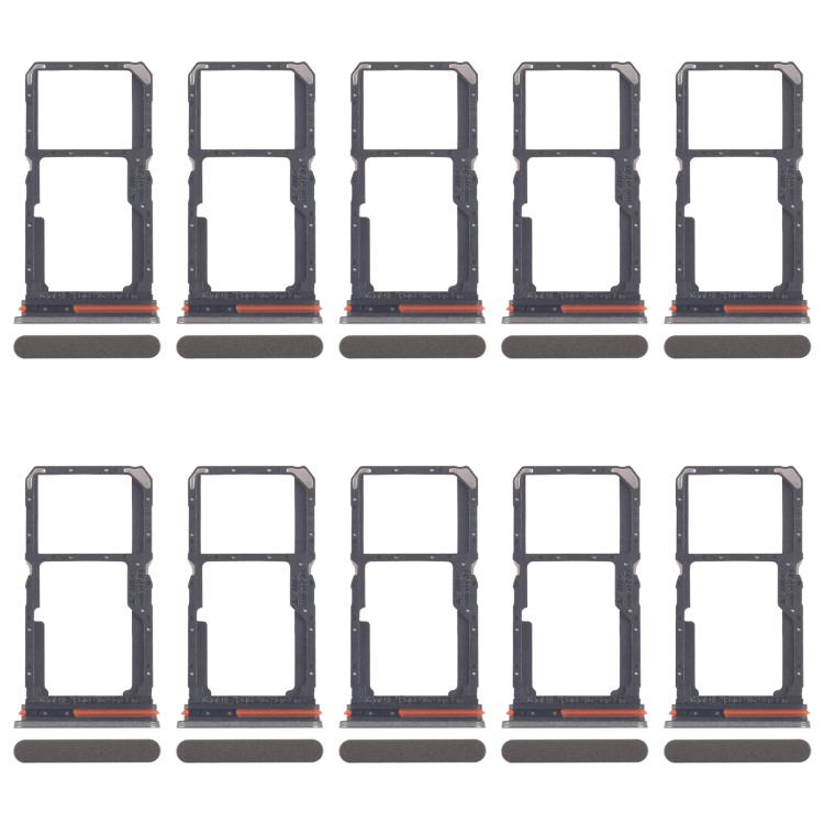 For OPPO A5 Pro 4G CPH2711 10pcs Original SIM Card Tray + SIM Card Tray / Micro SD Card Tray (Gold) - Card Tray by buy2fix | Online Shopping UK | buy2fix