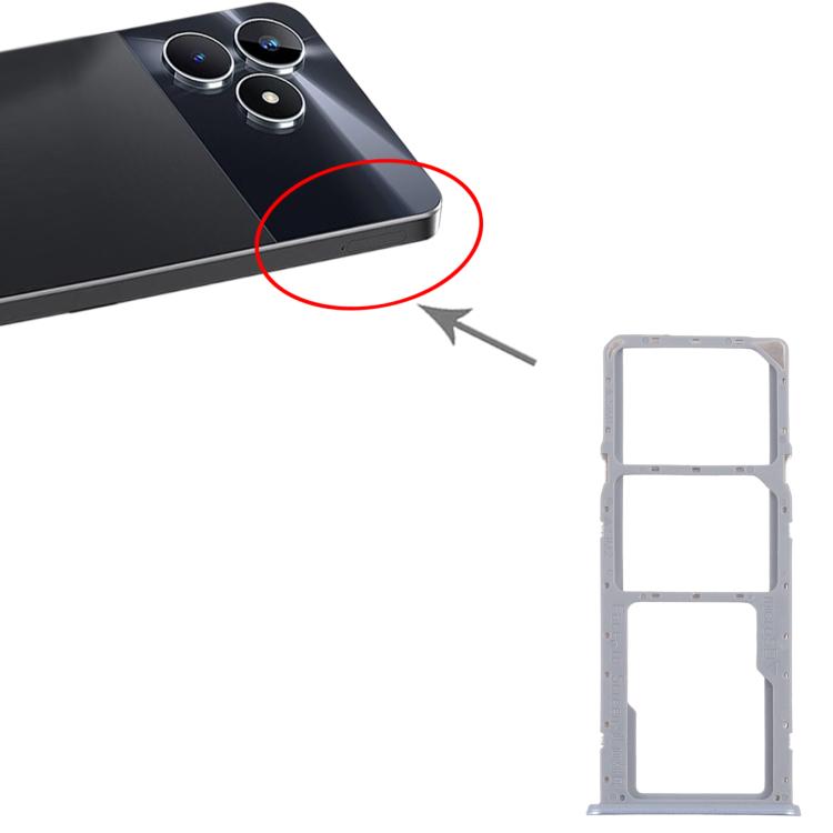 For Realme Note 50 RMX3834 10pcs Original SIM Card Tray + SIM Card Tray + Micro SD Card Tray (Pink) - Card Tray by buy2fix | Online Shopping UK | buy2fix
