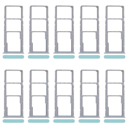 For Realme Note 50 RMX3834 10pcs Original SIM Card Tray + SIM Card Tray + Micro SD Card Tray (Green) - Card Tray by buy2fix | Online Shopping UK | buy2fix