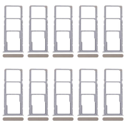 For Realme Note 50 RMX3834 10pcs Original SIM Card Tray + SIM Card Tray + Micro SD Card Tray (Gold) - Card Tray by buy2fix | Online Shopping UK | buy2fix