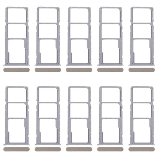 For Realme Note 50 RMX3834 10pcs Original SIM Card Tray + SIM Card Tray + Micro SD Card Tray (Gold) - Card Tray by buy2fix | Online Shopping UK | buy2fix