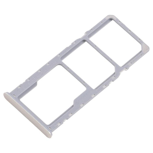 For Realme Note 50 RMX3834 10pcs Original SIM Card Tray + SIM Card Tray + Micro SD Card Tray (Gold) - Card Tray by buy2fix | Online Shopping UK | buy2fix