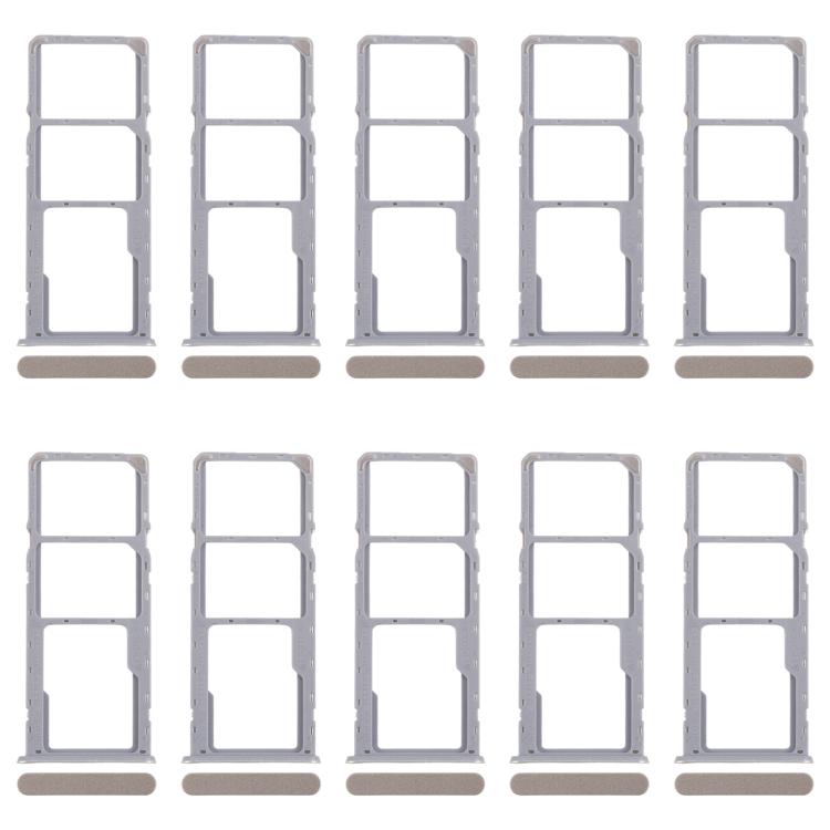 For Realme C51 RMX3830 10pcs Original SIM Card Tray + SIM Card Tray + Micro SD Card Tray (Gold) - Card Tray by buy2fix | Online Shopping UK | buy2fix