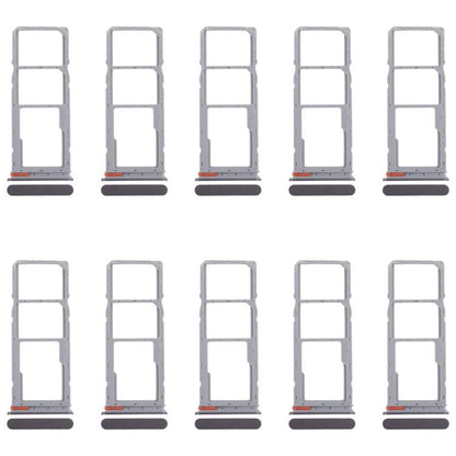 For Realme C75 4G RMX3941 10pcs Original SIM Card Tray + SIM Card Tray + Micro SD Card Tray (Black) - Card Tray by buy2fix | Online Shopping UK | buy2fix