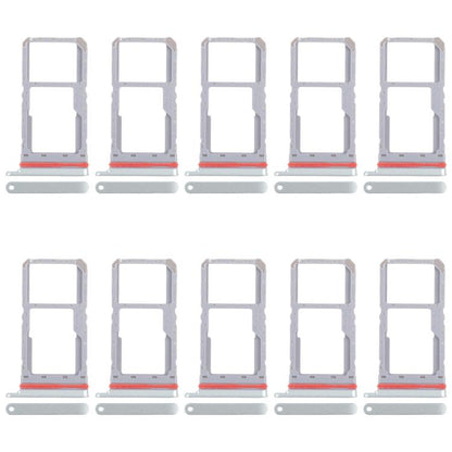 For Realme 13 5G RMX3951 10pcs Original SIM Card Tray + SIM Card Tray / Micro SD Card Tray (Green) - Card Tray by buy2fix | Online Shopping UK | buy2fix