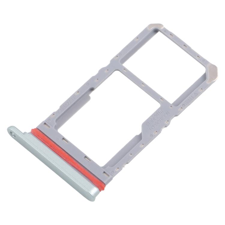 For Realme 13 5G RMX3951 10pcs Original SIM Card Tray + SIM Card Tray / Micro SD Card Tray (Green) - Card Tray by buy2fix | Online Shopping UK | buy2fix
