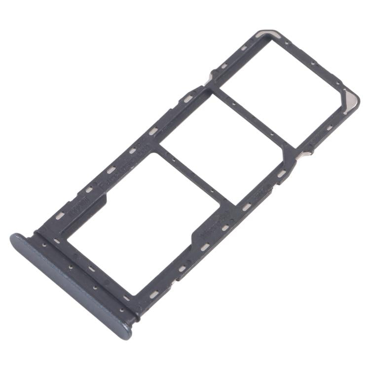 For Realme C65 4G RMX3910 10pcs Original SIM Card Tray + SIM Card Tray + Micro SD Card Tray (Black) - Card Tray by buy2fix | Online Shopping UK | buy2fix