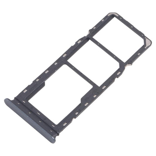 For Realme C65 4G RMX3910 10pcs Original SIM Card Tray + SIM Card Tray + Micro SD Card Tray (Black) - Card Tray by buy2fix | Online Shopping UK | buy2fix