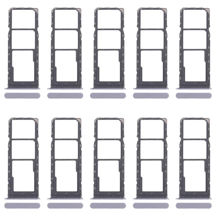 For Realme C65 4G RMX3910 10pcs Original SIM Card Tray + SIM Card Tray + Micro SD Card Tray (Blue) - Card Tray by buy2fix | Online Shopping UK | buy2fix