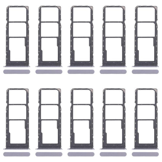 For Realme C65 4G RMX3910 10pcs Original SIM Card Tray + SIM Card Tray + Micro SD Card Tray (Blue) - Card Tray by buy2fix | Online Shopping UK | buy2fix
