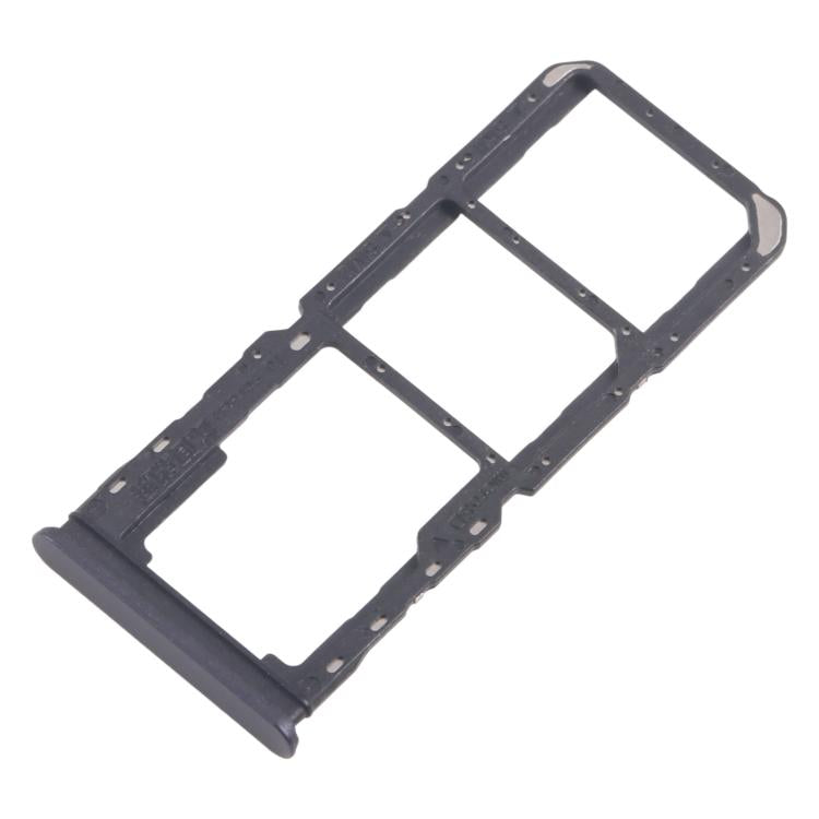 For Realme 11 5G RMX3780 10pcs Original SIM Card Tray + SIM Card Tray + Micro SD Card Tray (Black) - Card Tray by buy2fix | Online Shopping UK | buy2fix