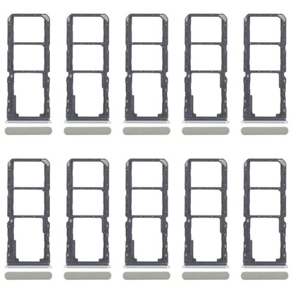For Realme 11 5G RMX3780 10pcs Original SIM Card Tray + SIM Card Tray + Micro SD Card Tray (Green) - Card Tray by buy2fix | Online Shopping UK | buy2fix