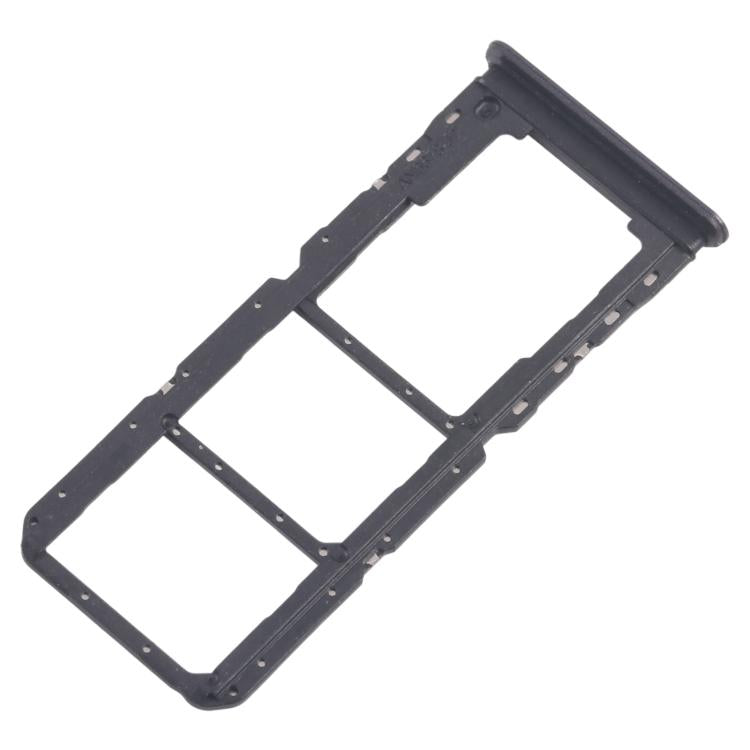 For Realme 11x 5G RMX3785 10pcs Original SIM Card Tray + SIM Card Tray + Micro SD Card Tray (Black) - Card Tray by buy2fix | Online Shopping UK | buy2fix