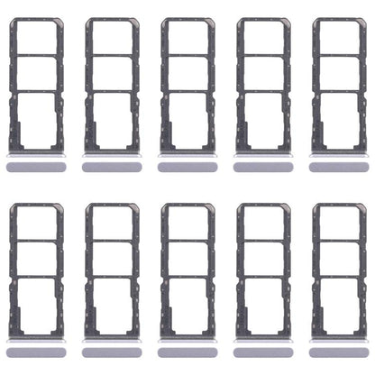 For Realme 11x 5G RMX3785 10pcs Original SIM Card Tray + SIM Card Tray + Micro SD Card Tray (Blue) - Card Tray by buy2fix | Online Shopping UK | buy2fix