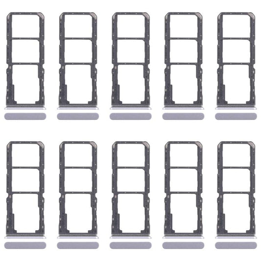 For Realme 11x 5G RMX3785 10pcs Original SIM Card Tray + SIM Card Tray + Micro SD Card Tray (Blue) - Card Tray by buy2fix | Online Shopping UK | buy2fix