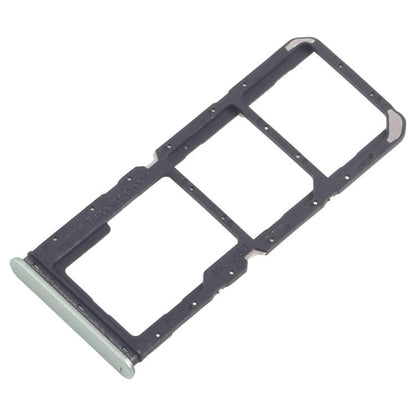 For Realme 12 Lite 4G 10pcs Original SIM Card Tray + SIM Card Tray + Micro SD Card Tray (Light Green) - Card Tray by buy2fix | Online Shopping UK | buy2fix