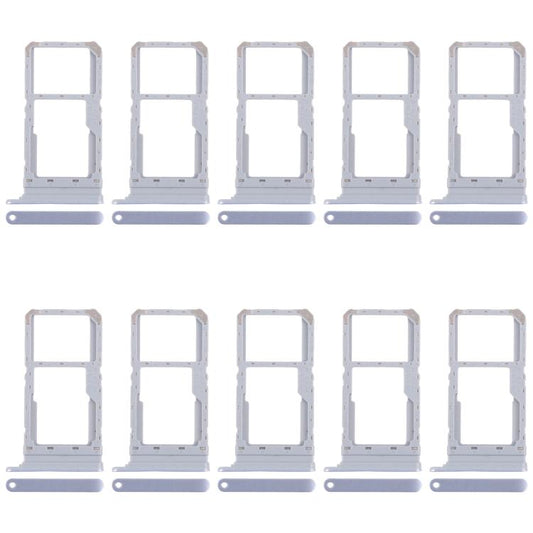 For Realme 12 4G RMX3871 10pcs Original SIM Card Tray + SIM Card Tray / Micro SD Card Tray (Blue) - Card Tray by buy2fix | Online Shopping UK | buy2fix