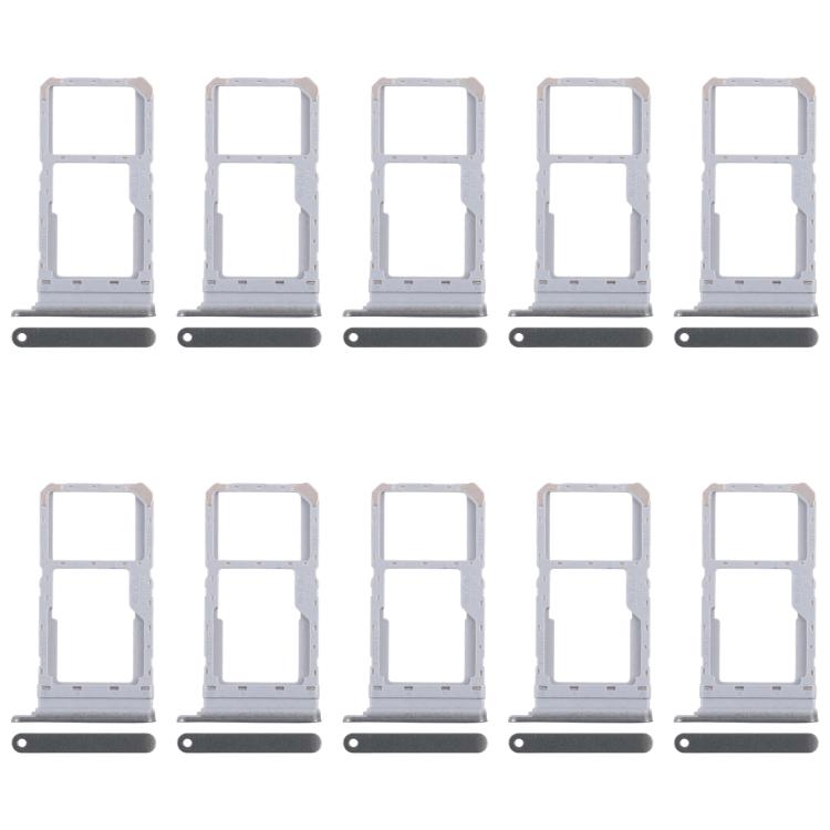 For Realme 12 5G RMX3999 10pcs Original SIM Card Tray + SIM Card Tray / Micro SD Card Tray (Green) - Card Tray by buy2fix | Online Shopping UK | buy2fix