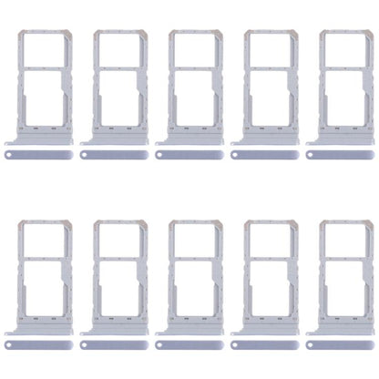 For Realme 12 5G RMX3999 10pcs Original SIM Card Tray + SIM Card Tray / Micro SD Card Tray (Blue) - Card Tray by buy2fix | Online Shopping UK | buy2fix