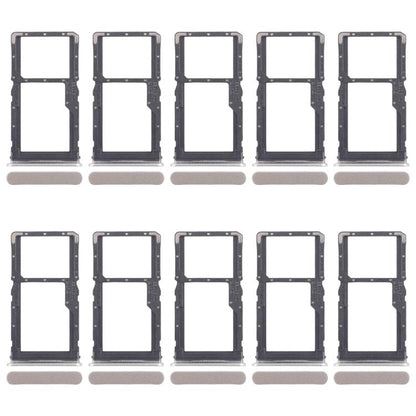 For Realme 10 Pro 5G RMX3663 RMX3660 RMX3661 10pcs Original SIM Card Tray + SIM Card Tray / Micro SD Card Tray (Gold) - Card Tray by buy2fix | Online Shopping UK | buy2fix