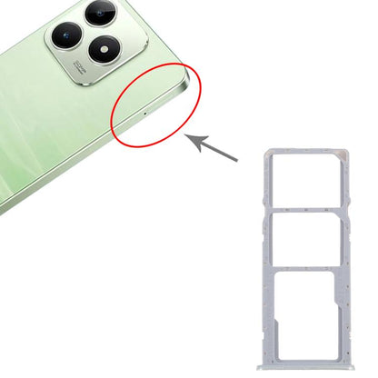 For Realme C63 4G 10pcs Original SIM Card Tray + SIM Card Tray + Micro SD Card Tray (Green) - Card Tray by buy2fix | Online Shopping UK | buy2fix