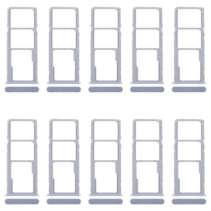 For Realme C63 4G 10pcs Original SIM Card Tray + SIM Card Tray + Micro SD Card Tray (Purple) - Card Tray by buy2fix | Online Shopping UK | buy2fix