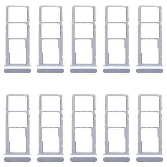 For Realme C63 4G 10pcs Original SIM Card Tray + SIM Card Tray + Micro SD Card Tray (Purple) - Card Tray by buy2fix | Online Shopping UK | buy2fix